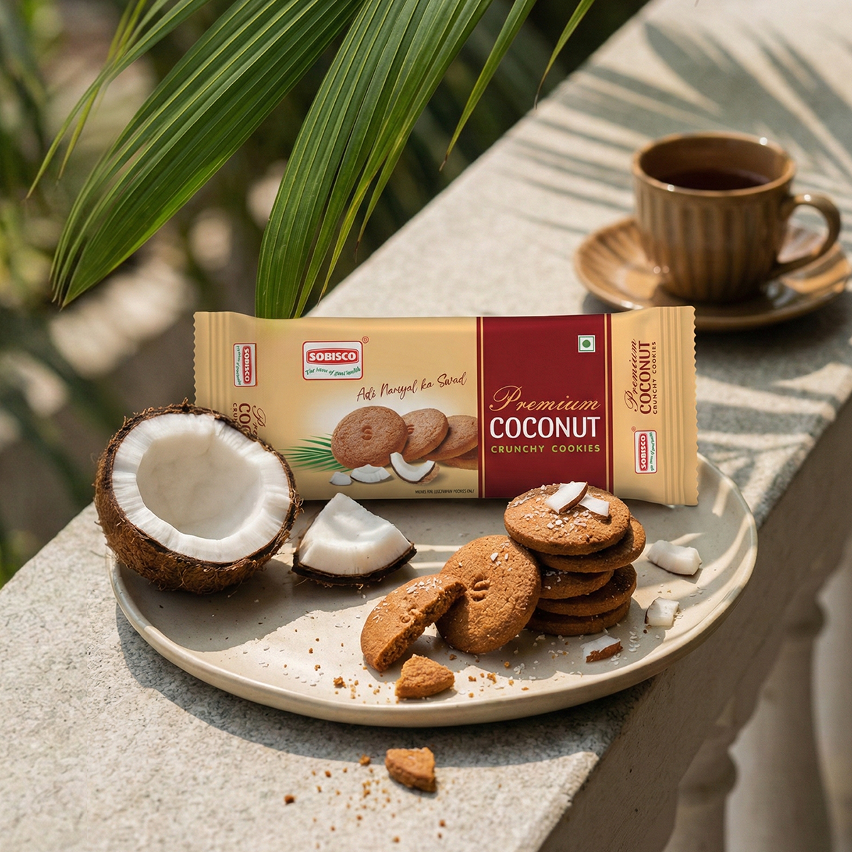 Premium Coconut Crunchy Cookies banner